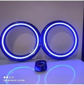 Resim LED LEVEL Telefon kontrollü 20 CM Neon Işıklı Midrange Hoparlör Kapağı içi boş 2 Takım 4 Adet Sese Duyarlı 