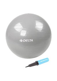 Resim Delta 65 Cm Gümüş Renk Pilates Topu + Pompa Jrs660 