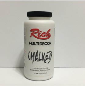 Resim Rich Multi Decor Chalked Akrilik Boya 500 Cc. 4500 Beyaz 