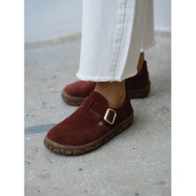 Resim Hiva Kiremit Hakiki Süet Kadın MAKOSEN 