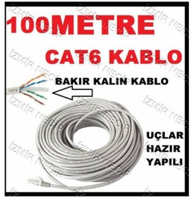 Resim Ncpline 100M Metre Ethernet Cat6 Lan Patch Internet Kablosu Network Ağ 