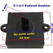 Resim Raks Çevirmeli Vantilatör Anahtarı 0-1-2-3 