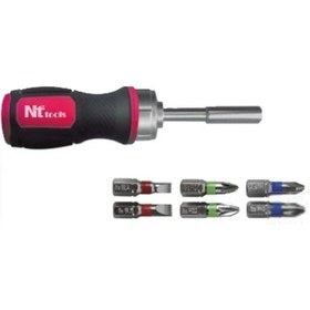 Resim Nttools Ncbmt6 Manyetik Bits Tutucu Tornavida 6 Bitsli 