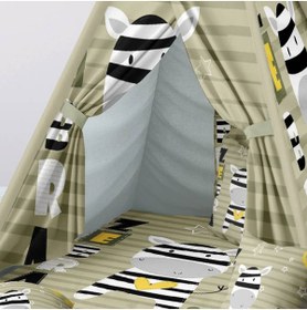 Resim instababyrooms Çocuk Oyun Çadırı Zebra Dijital Baskılı 