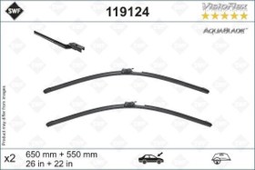 Resim SILECEK SUPURGESI TAKIMI 650mm / 550mm MERCEDES SL-CLASS R231 12 ISITMALI SWF 