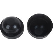 Resim Creatorally 2 Adet 90MM Siyah Ka Araba LED Far Tozluk Konut Mühür Kapağı Su Geçirmez (Yurt Dışından) 