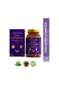 Resim Jove Collagen Komplex Kollajen Tip 1-2-3 Hidrolize Kollajen peptit Hyaluronik Asit C ve D3 Vit 120 Kapsül 
