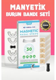 Resim Wealtivo Horlama Önleyici Burun Bandı Beyaz 30'lu Set 