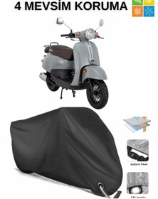 Resim AutoEN MONDİAL TURİSMO 50İ KİLİT UYUMLU SU GEÇİRMEZ MOTOSİKLET BRANDASI-SİYAH 