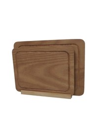 Resim Orta Boy Ahşap 2’Li Kesme Tahtası Ahkp10019 Ahşap 