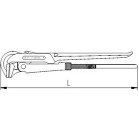 Resim İzeltaş 2201 Maşalı Boru Anahtarı 690Mm 3'' 