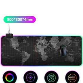 Resim Led'ler Rgb Mouse Pad 14 Aydınlatma Modu Oyun Ekstra Büyük Yumuşak Genişletilmiş Kaymaz Mousepad Pc Dizüstü Bilgisayar İçin 