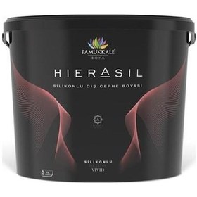Resim Pamukkale Hierasil Silikonlu Dış Cephe Boyası 2.5 Lt Şampanya 