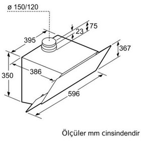 Resim Siemens LC66KAJ20T Duvar Tipi 60 CM Davlumbaz 