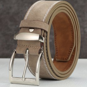 Resim Erkek Moda Alaşım Kare Toka Kemer Trendy Pantolon Kot Dekoratif Kemer 