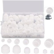 Resim Fortunelane 145 Adet Beyaz Plastik Somun Kapağı Seti, M4-m12, Toz Koruyucu, Gb6170-86, Kolay Kurulum, 230g 
