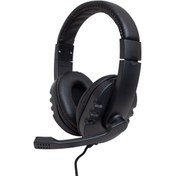 Resim HELLO HL-5351 3.5MM STEREO KABLOLU LEDLİ MİKROFONLU SİYAH OYUNCU KULAKLIK 