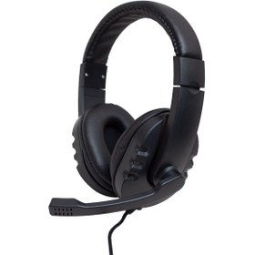 Resim HELLO HL-5351 3.5MM STEREO KABLOLU LEDLİ MİKROFONLU SİYAH OYUNCU KULAKLIK 