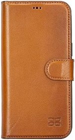 Resim BOULETTA iPhone 14 Plus Kılıf Cüzdan Kılıf ile Uyumlu - Hakiki Deri Manyetik Çıkarılabilir Folyo Telefon Kılıfı RFID Kart Tutucu 3 Yuvalı 6,7 inç 