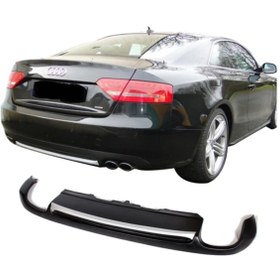 Resim Stuning Audi A5 B8 Arka Difüzör Sportback Plastik Boyasız 2012 2016 769808202734 