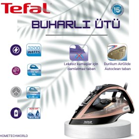 Resim Tefal Ultimate Pure Buharlı Ütü Siyah Bronz 