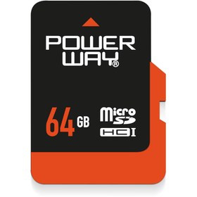 Resim Powerway 64 Gb MicroSd Hafıza Kartı ve Adaptör 