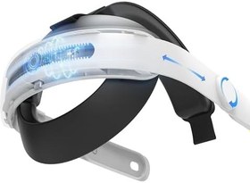 Resim Meta Quest 3 ile Uyumlu Elektrik Kontrol Kafa Kayışı Ayarlanabilir Rahat Yükseltilmiş Elit Kayışlı Kulaklık Değiştirme Oculus Quest 3 Basınçsız Kafa Kayışı 