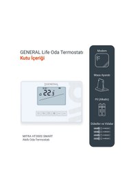 Resim General Mitra Ht300s Smart Kablosuz Akıllı Tuya Oda Termostatı 