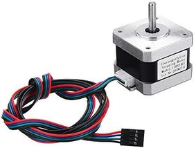 Resim 17HS3401 Nema 17 Step Motor 0.28N.m D Mil 2 Faz 1.3A 1.8 Derece 200 Adım Tork 3D Yazıcı Printer CNC Robotik Lazer Kazıma Plazma Otomasyon Tekstil 