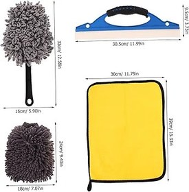 Resim Mobestech 23 Adet araba temizleme fırçası araba aksesuarları araç temizlik seti oto yıkama fırçası araba yıkama fırçası ön cam temizleme mendilleri araba sert fırça araba iç silgi sünger 