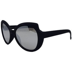 Resim Esrada Füme Cam Çekik Mat Siyah Aynalı Kız Çoçuk Güneş Gözlüğü 4006 