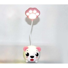 Resim Yaratıcı sanatlar atölyesi Çocuk Odası Renkli Sevimli Figürlü Masa Lambası- Şarjlı 