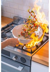 Resim Acar Ultimate Pro Wok Tava - 28 Cm Krem 