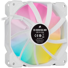 Resim Corsair Icue Sp120 Rgb Elıte Performance 120mm Beyaz Pwm Fan — Ay 