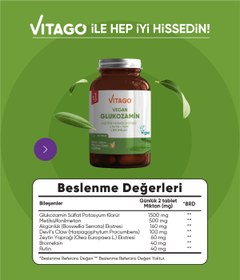 Resim Genel Markalar Premium Vegan Glukozamin, Bromelain, Rutin Içeren 60 Tablet 