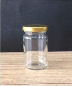 Resim Mobilreyon 10 Adet 105 Cc Cam Kavanoz , Gold Sarı Kapaklı 