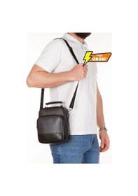 Resim Newish Polo Erkek Omuz Çantası Füme - Erkek Füme 