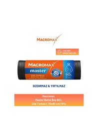 Resim Macromax Master Çöp Torbası Battal Boy 10'lu 