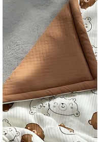 Resim Mini Ayıcıklı Bebek Battaniyesi 