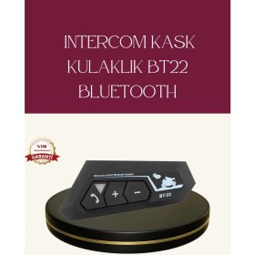 Resim Shopwave Motosiklet Sürüşleri Için BT22 Kask Bluetooth Kulaklık Mikrofonlu 