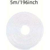 Resim Willowhaven 5m Pvc Kapı Kenar Koruyucu Ses Yalıtım Çizilme Toz Emniyet Klipsli Beyaz 