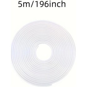 Resim Willowhaven 5m Pvc Kapı Kenar Koruyucu Ses Yalıtım Çizilme Toz Emniyet Klipsli Beyaz 