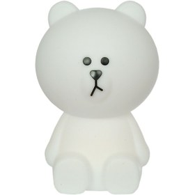 Resim KidzALife Led Brown Bear Gece Lambası Medium 30 CM Beyaz 