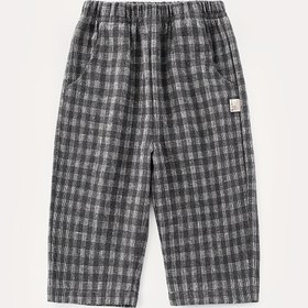 Resim Yeni Nesil Çocuklar için Cep Detaylı, Rahat Ekose Pantolon - Lastikli Bel, Uzun Düz Bacaklı Pantolon, Erkek ve Kız Çocukları İçin, Siyah ve Beyaz Çizgili Desen, Sonbahar/Kış Gezileri İçin Mükemmel, Yeni Nesil Rahat Giyim, Klasik Yeni Nesil Pantolon, Lastikli Bel Pantolon, Dış Mekanlar İçin 