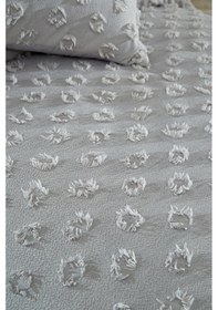 Resim Çeyiz Diyarı Konik 2 Parça Tek Kişilik Pike Takımı Gri Gri 