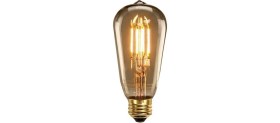Resim Edison 4 Watt Flamanlı Rustik Armut Model E27 Duy 6 Adet 