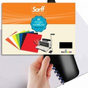 Resim 450 Micron A3 OPAK SİYAH PP KAPAK 50 li Paket Sarff