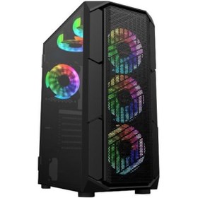 Resim Xaser Xr07 4 Fanlı Powersız Gaming Bilgisayar Kasası 