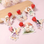 Resim 48 Adet Çiçek Peri & Kelebek Lolipop Kart Tutucuları - Fantastik Mantar, Çiçek Taç ve Kelebek Kanadı Tasarımları - Doğum Günü, Bebek Duşu & Düğün Partisi Süslemeleri için Mükemmel, Şenlikli Etkinlik Aksesuarları | Peri Temalı Dekorasyon | Dekoratif Etiketler, Peri Bahçesi Aksesuarları 