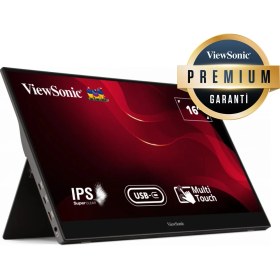 Resim Viewsonic TD1655 15.6" 60Hz 7ms (Mini HDMI+Type-C) Full HD Dokunmatik Ekran Taşınabilir Monitör 